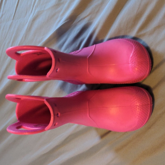 CROCS Other - Crocs Pink Little Girls Rain Boots